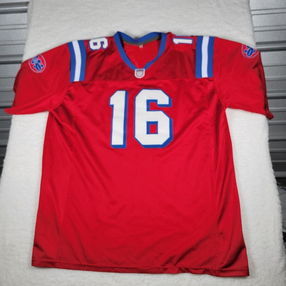 Washington Sentinels Jersey Mens XXL Red Number 16 Mesh Short Sleeve Athletic
